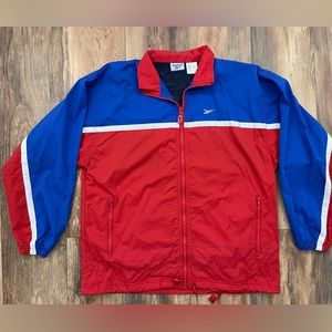 90’s Reebok 🔴⚪️🔵 zip up Windbreaker size M